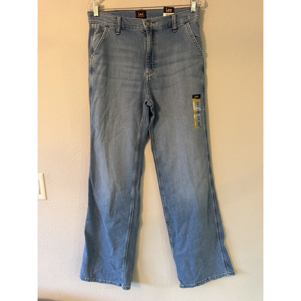 Lee Womens Legendary High Rise Trouser Jean Wide Leg Light‎ Theory 10L 112370320